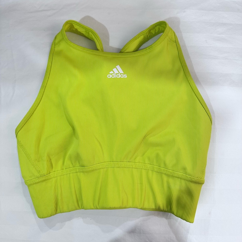 Adidas Neon Yellow Sports Bra